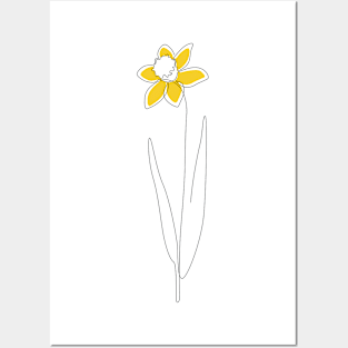 Mustard Daffodil Posters and Art